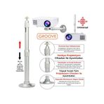 Vankyo Groove 30-60cm Alüminyum Projeksiyon Cihazı Tavan Askı Aparatı Duvar Bağlantı Aparatı Universal Projector Beyaz 360 Dönebilen Tripod Yuvalı
