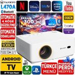 Vankyo Leisure L470a Android Tv 1080p Destekli Projeksiyon Cihazı +auto Focus+auto Keystone+6g Wifi+5.2 Bluetooth+300 İnç Yansıtma