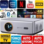 Vankyo Performance V700G Android Google Tv HDR10+ 4K Destekli Projeksiyon Cihazı +Auto Focus+Auto Keystone+6g Wifi+5.2 BLUETOOTH+300İNÇ Yansıtma+Hifi Dolby Ses Sistemi+Ps5/ps4/xbox - Gri