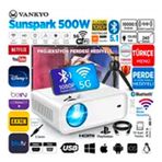 Vankyo Sunspark 500 W 5G Wifi 5.1 Bluetooth 1080P LCD Led Projeksiyon Cihazı