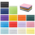 VANRA 150 Paket Renkli Zarflar Davetiyeler için A7 Zarflar Toplu 5x7 Tebrik Kartları, Düğün Davetiyeleri, Fotoğraflar için (15 Çeşitli Renk)