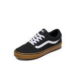 Vans Brooklyn LS Erkek Sneaker, Tuval Siyah/Sakız, 40.5 EU