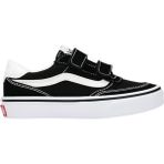 Vans Brooklyn Ls V Genç Unisex Siyah-Beyaz Spor Ayakkabı Düz Tabanlı Deri Malzeme - Siyah - Beyaz