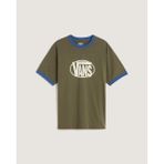 Vans Center Chest Rınger Tee Erkek Tişört VN000TXQFR11 - M - Yeşil