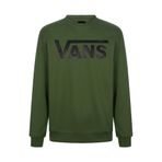 Vans Classic III Crew Sweatshirt, S, VN000JSFEN61, Yeşil, erkek