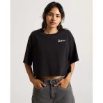 Vans Classic Script Kadın Siyah T-Shirt - Vn000qdf