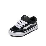 Vans Erkek Caldrone Canvas spor ayakkabısı, Gum Port Royal, Süet file siyah beyaz, 27.5 EU