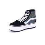 Vans Filmore Hi konik platform St kadın spor ayakkabısı, Süet Folyo Siyah, 36 EU