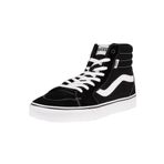 Vans Filmore Hi Suede/Canvas Spor Ayakkabısı, 44.5 EU, VN0A5HZLIJU1, Süet deri tuval siyah beyaz, Erkek