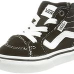 Vans Filmore Hi Zip spor ayakkabı, (Suede/Canvas) siyah/beyaz, 21 EU