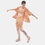 Vans Flying V Print VN0A7PNEBM51 Tayt - Turuncu - XS