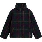 Vans Foundry Plaid High Pile Puff Kadın Yeşil Ceket - M