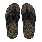 Vans Kadın Flip Flop Sandalet, (La Costa) Rasta/Siyah/Kamuflaj, 11.5 Women/10 Men
