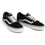 Vans Kadın Ward Sneaker, Metalik Sidestripe Siyah, 36.5 EU
