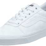 Vans Kadın Ward Suede spor ayakkabı,Weiß Checkerboard White White W51,41 EU