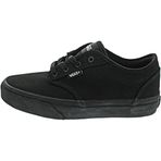Vans Klasik, üniseks, çocuk spor ayakkabısı, kaykay, Siyah kanvas, 34 EU