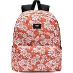 Vans Old Skool 22L Sırt Çantası Çiçekli Turuncu