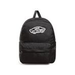 Vans Realm Siyah Blk Sırt Çantası Düz Desenli Tekstil ile Şık Görünüm Sunuyor
