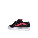 Vans Siyah - Kırmızı Bebek Yürüyüş Ayakkabısı Old Skool V, 24, 5003309832, Siyah - Kırmızı, Unisex - bebek