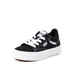 Vans Unisex Çocuk Seldan Spor Ayakkabısı, Kanvas Siyah Beyaz, 34.5 EU