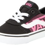 Vans Unisex Ward çocuk spor ayakkabısı, Glow Vans Neon Pink Black, 26 EU