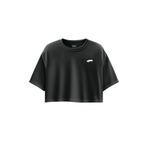 Vans VN000P5QBLK1-W SALTON RELAX CROP SS Siyah Yuvarlak Yaka Normal Düz Kadın T-Shirt