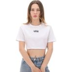 Vans VN000P5VWHT1-W Style 76 Iı Crew Cro Beyaz Yuvarlak Yaka Normal Düz Kadın T-Shirt - XS
