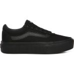 Vans WM Ward Platform Kadın Spor Ayakkabı Siyah Nefes Alabilir Yapı ile Koşu ve Yürüyüş İçin İdeal