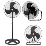 Vanti KCF275 Siyah 85 W 18 inç Sanayi Tipi Metal Ayaklı Vantilatör