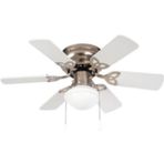 Vanti KCF278 60 W Beyaz Nikel 6 Kanatlı Avizeli Tavan Vantilatörü
