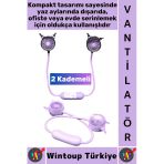 #Vantilatör Sessiz Çalışma Kablosuz Taşınabilir Usb Şarjlı 2 Kademeli Sevimli Boyun Fanı Vantilatör