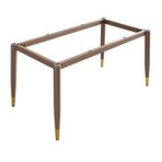 Vantuzlu Ağır Hizmet Tipi Metal Masa Ayakları - Mermer, Cam ve Ahşap Üstler için Endüstriyel Çelik Taban - Ev ve Mutfak için Modern Kendin Yap Mobilya Ayakları (105x60x72cm, Mor ve Altın)