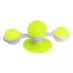 Vantuzlu Fırıldak Dönen Kedi Oyuncağı 8 Cm-18 Cm Sarı