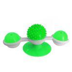 Vantuzlu Fırıldak Dönen Kedi Oyuncağı 8 Cm-18 Cm Yeşil