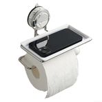 Vantuzlu Kağıt Havlu Tutacağı, Mutfak ve Banyo için Paslanmaz Çelik Rulo Dispenser, Matkapsız, Yatay/Dikey Montaj Kolay Kurulum (Beyaz)