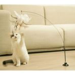 Vantuzlu Tüylü Kedi Oyun Oltası