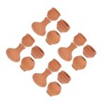 VANZACK 4 Set Minyatür Saksı Mini Çömlek Küçük Masaüstü Saksı Mini Etli Tencere Sulu Meyveler Için Küçük Kaplar Iç Mekan Bitkileri Için Ekici Saksılar Brown Pişmiş Toprak 4 Adet*4