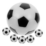 VANZACK 6 Adet Mini Futbol Topu Oyuncak Masa Oyunu Langırt Aksesuarı Çocuklar Için Mini Futbol Topları Langırt Topları Şişme Koltuk Yatak Havuz Yürümeye Başlayan Çocuk Minyatür Beyaz Amaç