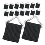 VANZACK Trampolin Kılıfı Yedek 25 Set Metal Üçgen Tokalar Zıplama Geliştirme İçin