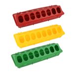 VANZACK Yem Besleyici 3 Paket Tavuk Yemlikleri Kuşlar İçin Kümes Hayvanı Yemliği Tasarımı Kullanımı Azaltır