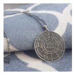 VAOOV 925 Ayar Gümüş Doğum Haritası Astroloji Kolye