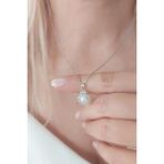 VAOOV 925 Ayar Gümüş İncili İstiridye Kolye