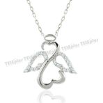 Vaoov 925 Ayar Melek Gümüş Kolye