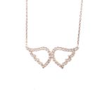 Vaoov 925 Ayar Melek Kanadı Gümüş Kolye