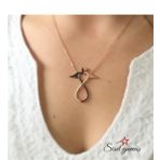 Vaoov 925 Ayar Melek Kanadı Sonsuzluk Gümüş Kolye