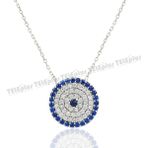 Vaoov 925 Ayar Nazar Gümüş Kolye