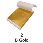 Varak Kaplama Yaprak Metalik Folyo 9X9CM 10’lu Paket 2 B Gold R5799F-2