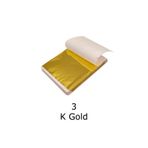 Varak Kaplama Yaprak Metalik Folyo İmitasyon 9x9cm 10lu Paket 3 K Gold R5799F-3