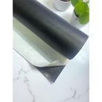 Varan Tekstil Yapışkanlı Siyah Suni Deri Kumaş 100 * 140 Cm
