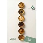 Varbifırsat 6’lı Gold Metal Çerezlik Seti – Şık Sunum Kaseleri, Atıştırmalık, Şekerlik, Sosluk, Tealight Şamdan